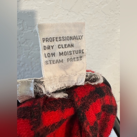 CHRISTIAN DIOR Separates Vintage Pure Wool Red Plaid Midi Skirt Womens 6 Pleated - Picture 4 of 7